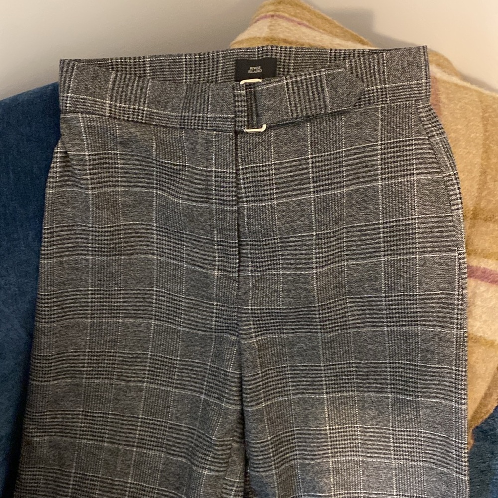 River Island plaid pants UK8/US6. NWTs - Picture 2 of 4